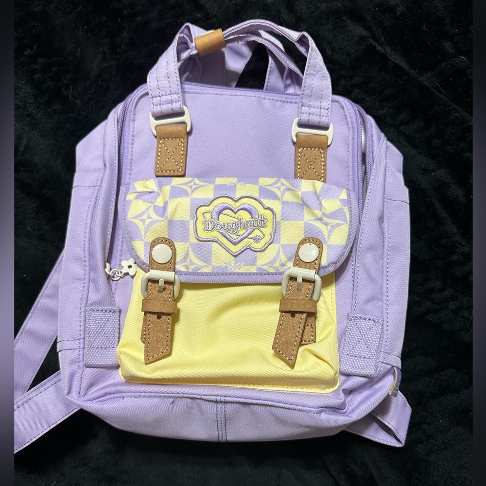 Doughnut Kaleido Series Macaroon Mini Backpack in Buttery Checkered
